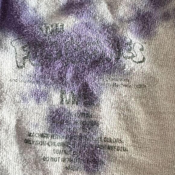 Flintstones Tie Dyed SS T-Shirt‎ Unisex M/L Purple White 80s Cartoons - Picture 4 of 7